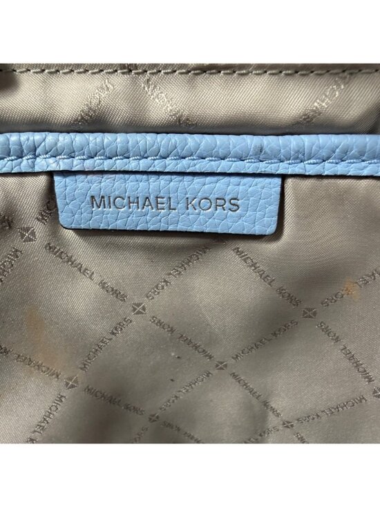 Michael Kors Light Blue Pebbled Leather Backpack main image 14